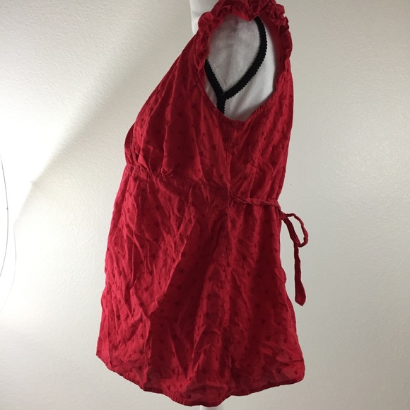 Motherhood Maternity Eyelet Cotton Top. M44 - Picture 2 of 6